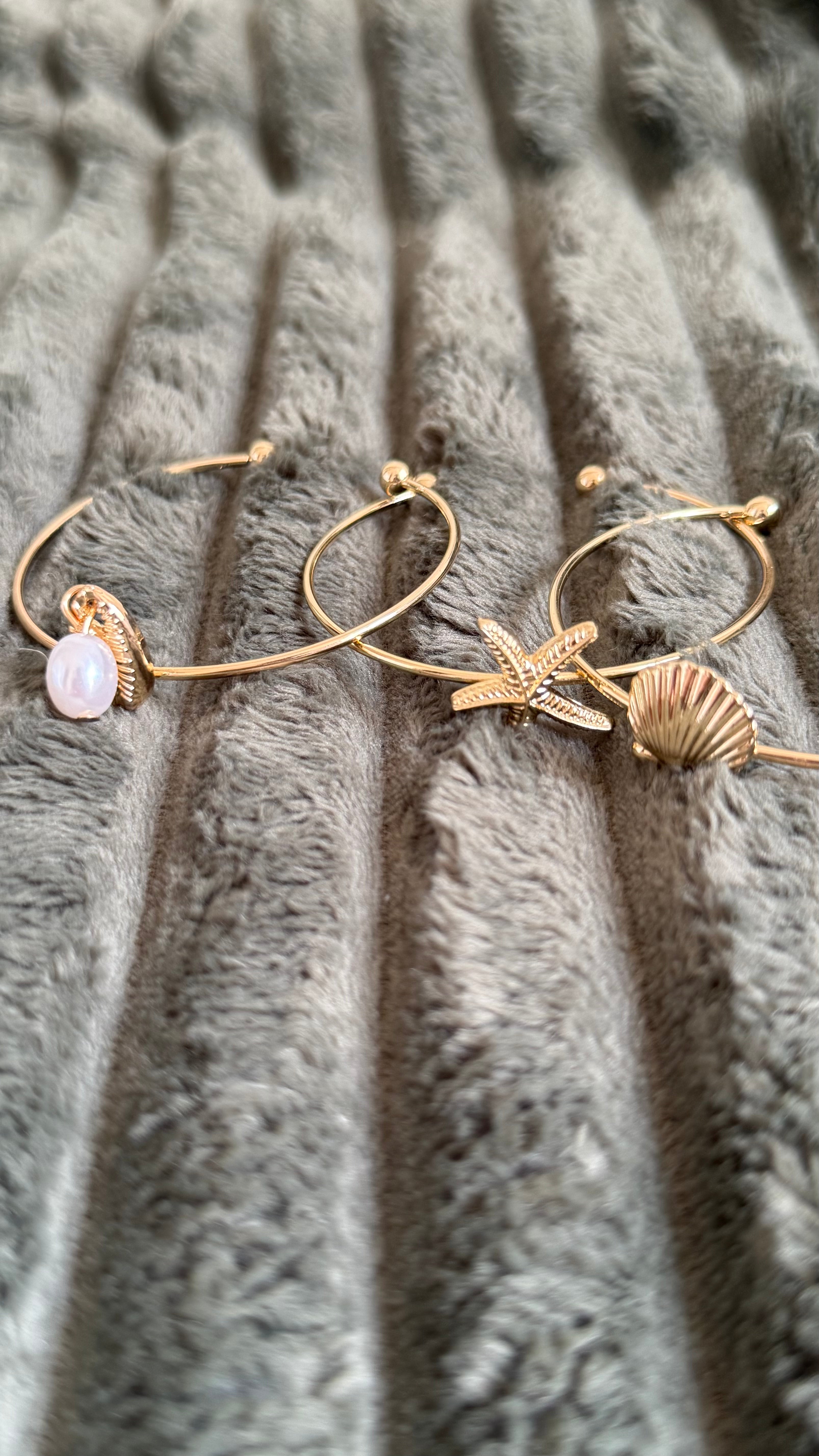 ✨ Bracelet de luxe étoile de mer & coquillage ✨